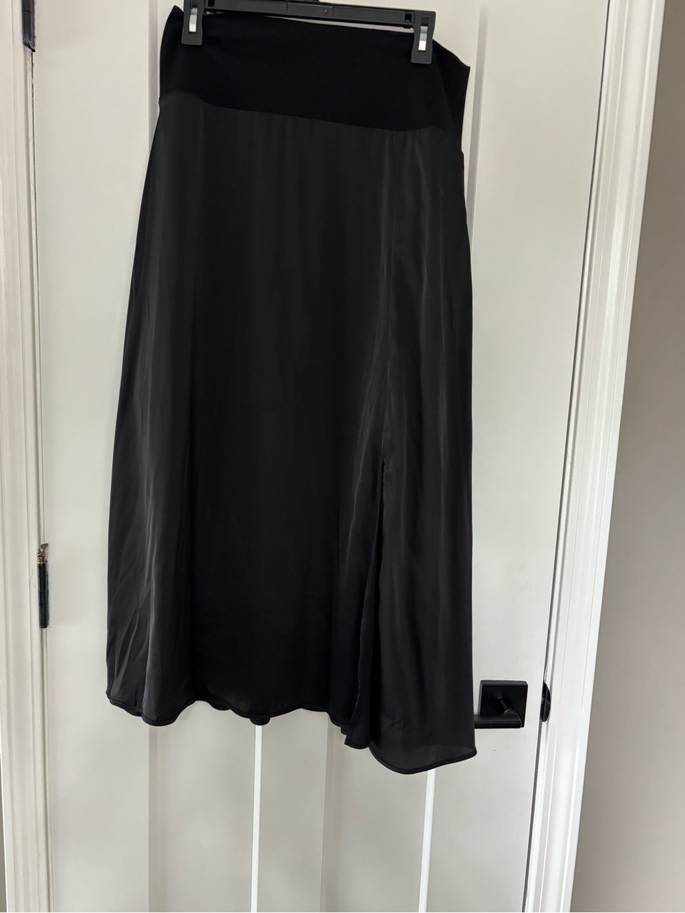 Black Women's A-Line Skirt - Classic Black Slip Skirt new 4964